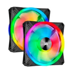 CORSAIR - VENTILADOR FAN RGB QL120 RGB PWM Negro DUO
