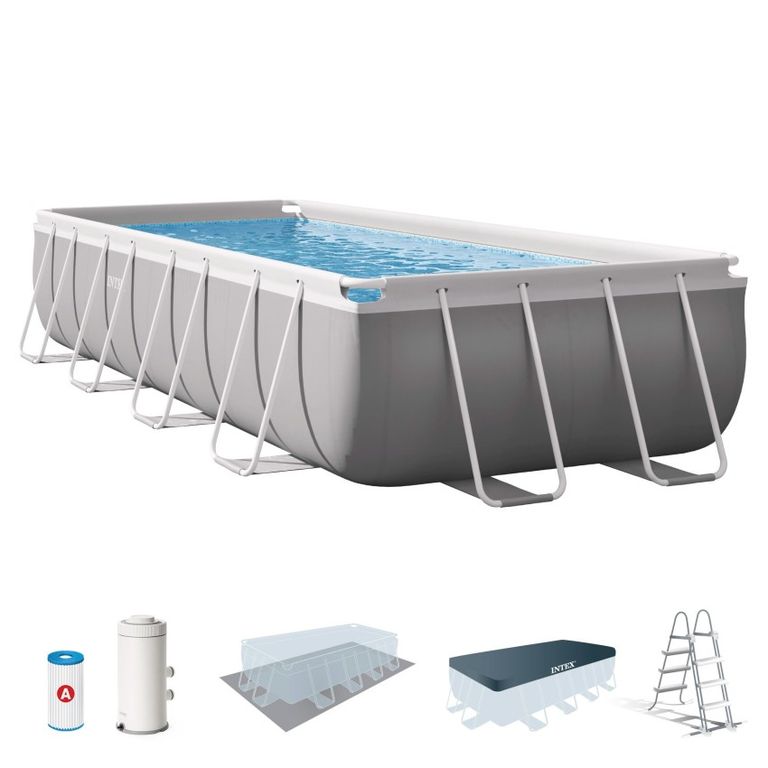Piscina Estructural Prism Frame 488x244x107cm Intex