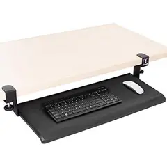 GENERICO - MONTECH - Bandeja Deslizable para Teclado y Mouse con Abrazadera