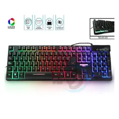 MICRONICS - Teclado Gamer Neon Luz LED MIC 709