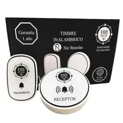 GENERICO - Timbre de Puerta Inalámbrico - Sin Baterias - Para exterior de puerta
