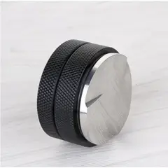 LIMA CON CAFEINA - Distribuidor Negro 58mm - Acero inox ergonómico para compactar café