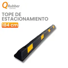 QRUBBER - Tope de estacionamiento de caucho 180 cm -
