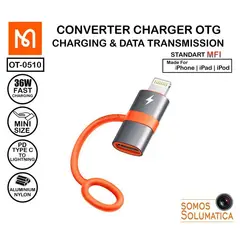 MCDODO - Adaptador OTG - Tipo C a Lightning - Alta Velocidad -