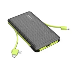 GENERICO - Powerbank 10000mah Batería Externa Carga Rápida NEGRO VERDE