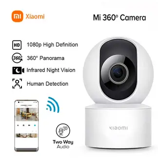 XIAOMI - Cámara de Seguridad 360° Alta Definicion 1080P Vision Nocturna