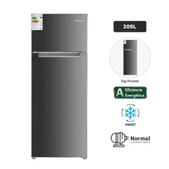 BLACKLINE - Refrigeradora Frost 205L 2PN Inox