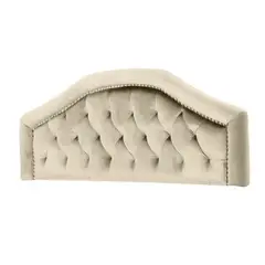 MAVISAC - Cabecera Reina Mavisac Plaza Queen Color Marfil - Ultra Cuero