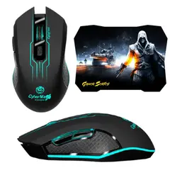 CYBERTEL - Mouse Gamer Cyb Element 3200Dpi Rgb 6B Pad