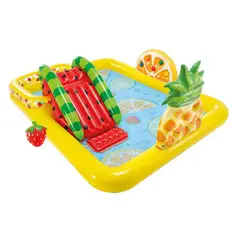 INTEX - Piscina Inflable, Centro de Juego con tobogán de frutas -