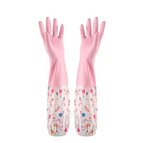 Pack de 2 pares guantes largos con foro de algodon