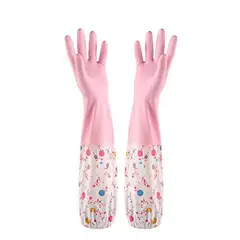GENERICO - Pack de 2 pares guantes largos con foro de algodon