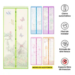 GENERICO - Cortina Imantada Mosquitera Anti Mosquitos - Aleatorio