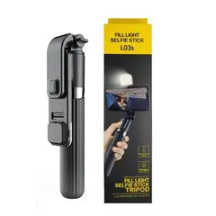 OEM - Palo Selfie Tripode - Aluminio Flash y Bluetooth - Celulares Y Gopro