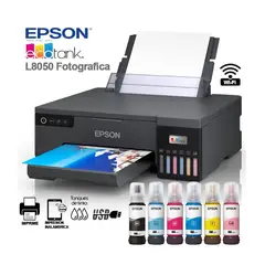 EPSON - Impresora FOTOGRAFICA L8050 A4 Rotula Cd Dvd Impresora Pvc WIFI