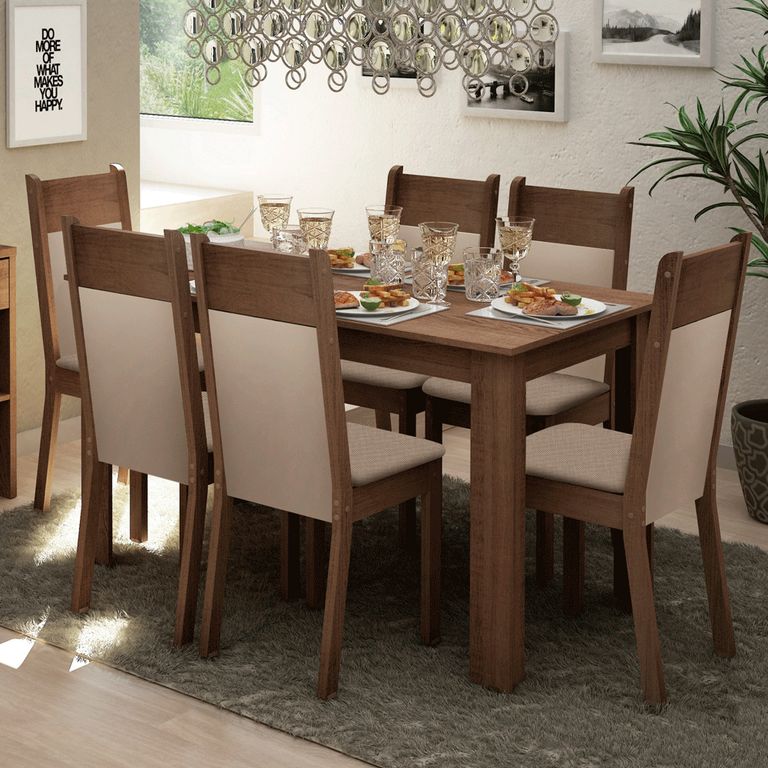 Juego de Comedor Jaíne con 6 Sillas