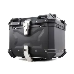 GENERICO - Cajuela de Aluminio 65LT Negro Para Moto