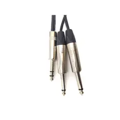 GENERICO - Cable 2 plug mono a 1 Plug Stereo de 5 mts MRS