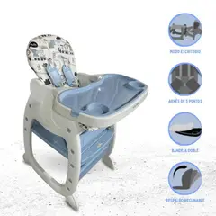 BABY HAPPY - Silla de Comer PANDA Y escritorio