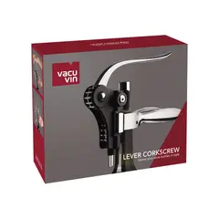 VACU VIN - Sacacorcho de Palanca Negro