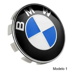 GENERICO - Tapa Central compatible con Aro Bmw 68mm (juego 4 Unidades)