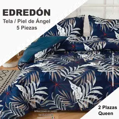 VENECIA - EDREDÓN TELA CON PIEL DE ANGEL 2Plz + SABANAS M10