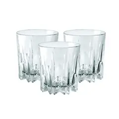 HYGGE - Set de 6 Vasos Whiskeros de Vidrio Liso 270ml