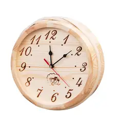 GENERICO - Reloj análogo para sauna fabricado en madera Pino chileno