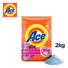 ACE - Detergente en polvo 2 kilos pétalos florales