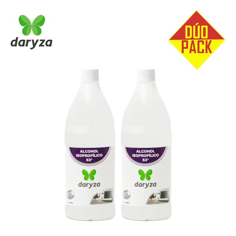 Alcohol isopropílico 53° 1 litro DARYZA DÚO PACK
