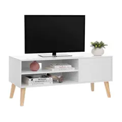 VENTITAS HOME - Mesa de TV Vintage 60” Escocia Color Blanco