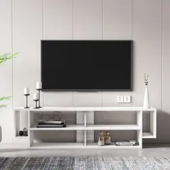 VENTITAS HOME - Mesa de TV 75” Eureka Blanco