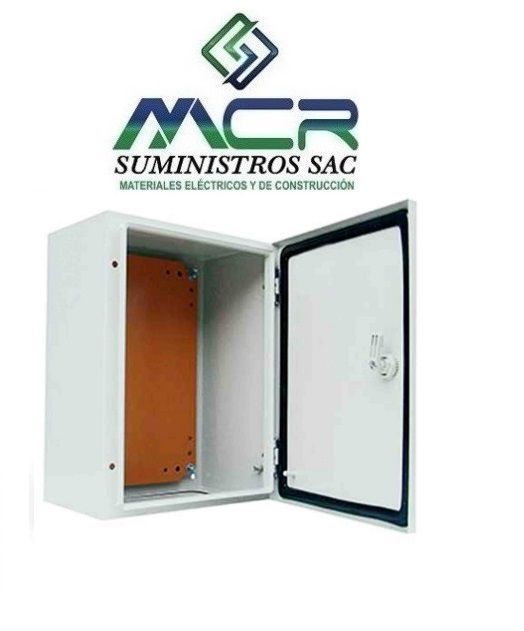 TABLERO METALICO ADOSABLE 300X250X150 mm IP66 CON PLACA METALICA