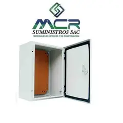 GENERICO - TABLERO METALICO ADOSABLE 400X300X200 mm IP66 CON PLACA METALICA