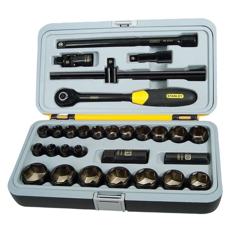 JUEGO 30 PIEZAS DADOS EN JGO MM NEGRO FATMAX 12” 8-32MM 94-662 STANLEY