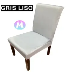 GENERICO - 08 Forros de silla spandex color Gris liso