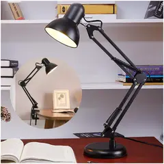 INSPIRA MARKET - Lampara de escritorio vintage elegante negro