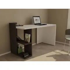 STARHOME - ESCRITORIO CON SECCIONES MAFISTIC BLANCO Y WENGE