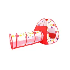 VOLTERETAS - Carpa de Juegos 3 en 1 para Niños Rojo