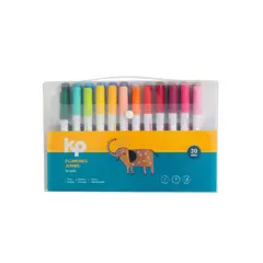 KP - Plumón Jumbo Punta Redonda (Estuche X 24)