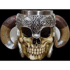 GENERICO - Taza calavera vikingo