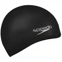 SPEEDO - Gorro para Natacion Plain Flat Negro