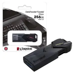 KINGSTON - Memoria Usb 256 Velocidad usb 3.2 Exodia Onyx Black