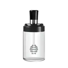 INSPIRA - Condimentero con Cuchara para Miel Frasco de Vidrio