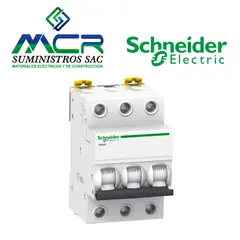 SCHNEIDER ELECTRIC - INTERRUPTOR TERMOMAGNETICO 3P 63A 10KA 230V IK60N  Schneider