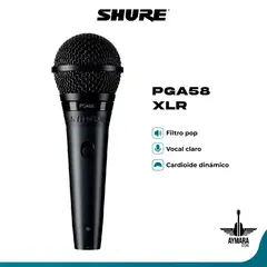 SHURE - PGA58-XLR MICROFONO DE MANO CON CABLE