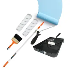TRUPER - Combo Rodillo para pintar, extension paint Roller kit completo