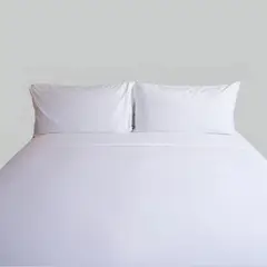 SLEEPER - Juego de Sábanas Queen 180 hilos 100% Algodón Blanco