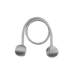 SALA FABULOSA - Sujetador de cortina Pack x 2 piezas imantado plateado