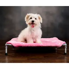 DISCOVERY PETS - Cama Hamaca Talla 1 color Rosado Colcha reversible